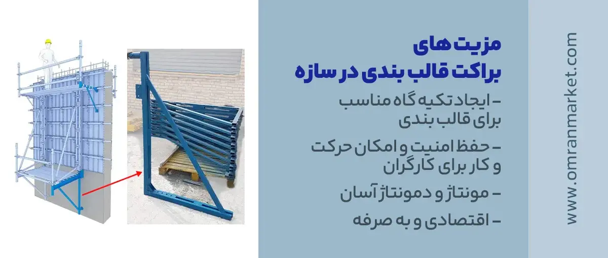 مزایای استفاده از براکت قالب بندی