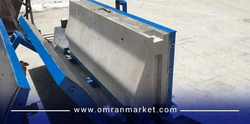 قالب پیچی,قالب جدول بتنی پیچی به همراه نمونه بتن شکلگرفته